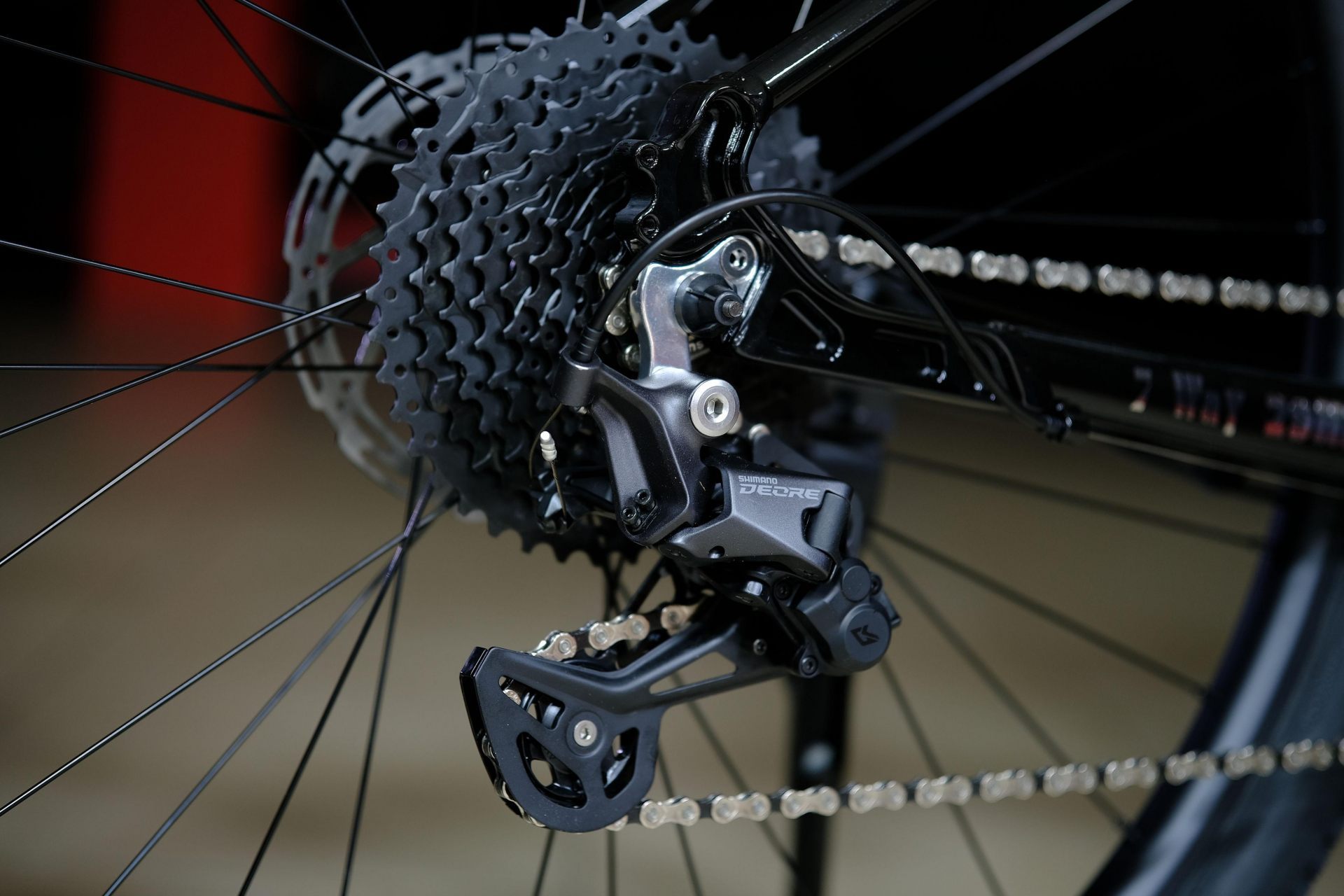 Задний переключатель Shimano Deore HOKE 7 Way 29 HD матовый чёрный 19