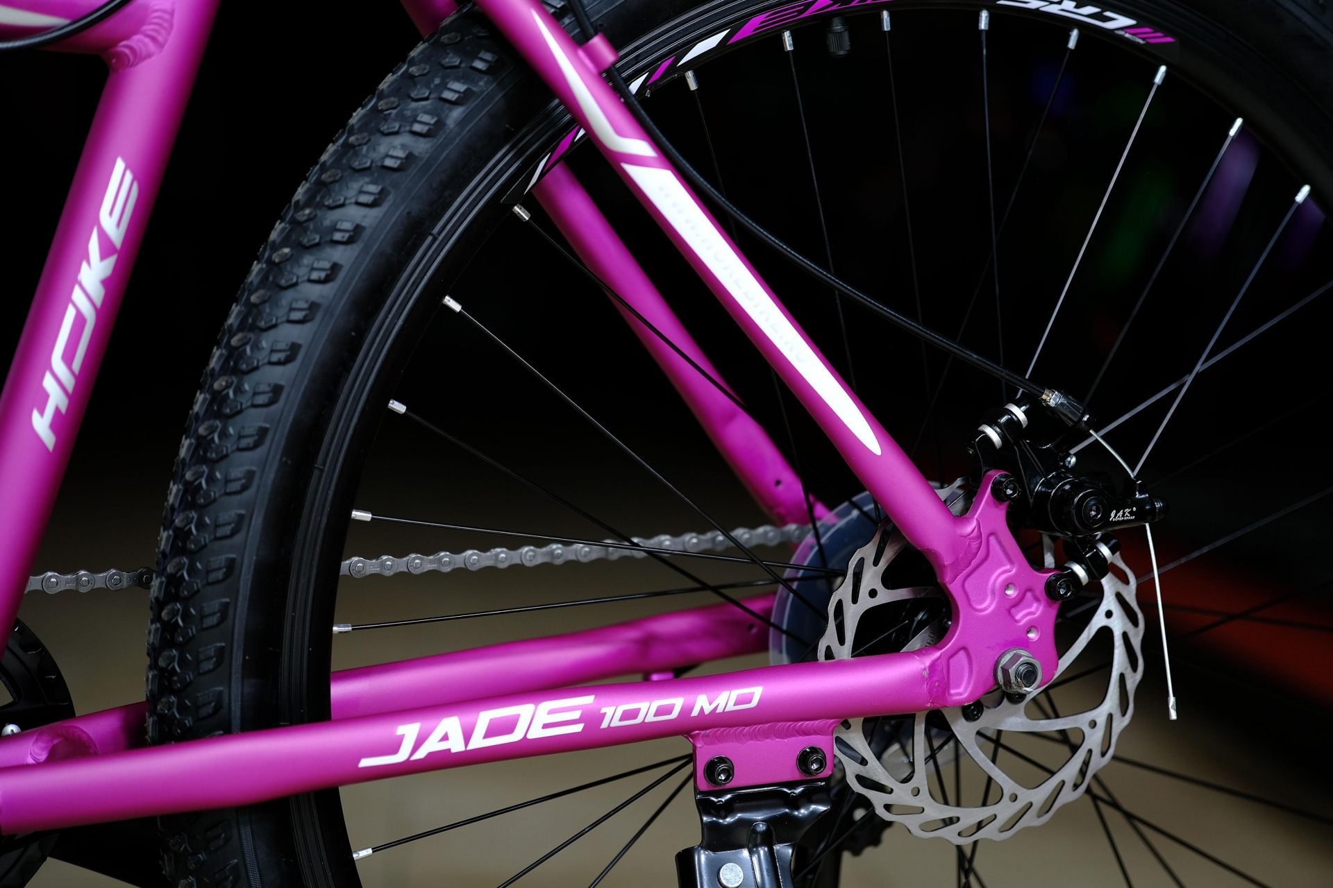 Тормоз дисковый механический JAK 160мм HOKE Jade 100 MD матовый фиолетовый-белый 15